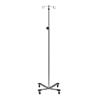 Fabrication Enterprises Clinton, 2-Hook IV Pole, Heavy Base FNT50-1959