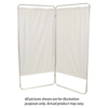 Fabrication Enterprises King Size 2-Panel Privacy Screen - White 6 Mil Vinyl, 69