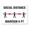 Accuform Accuform® Social Distance Signs GN1 MGNF544VPESP
