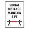 Accuform Accuform® Social Distance Signs GN1 MGNF549VPESP