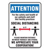 Accuform Accuform® Social Distance Signs GN1 MGNG907VPESP