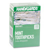 Handgards Handgards® Individually Wrapped Round Wood Mint Toothpicks HDG426605