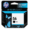 Hewlett Packard HP® C6656AN (HP 56) Ink, 450 Page-Yield, Black HEW C6656AN140