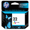 Hewlett Packard HP® C9352AN (HP 22) Ink, 165 Page-Yield, Tri-Color HEW C9352AN140