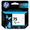 Hewlett Packard HP® CB337WN (HP 75) Ink, 170 Page-Yield, Tri-Color HEW CB337WN140