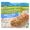 Cascadian Farm Organic Chewy Granola Bars - Vanilla Chip - Case of 12 - 7.4 oz.. HGR 0186783