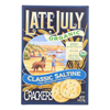 Organic Round Saltine Crackers - Classic - Case of 12 - 6 oz..