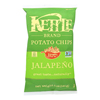 Kettle Brand Potato Chips - Jalapeno - Case of 15 - 5 oz.. HGR 0467985
