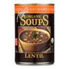 Amy's Organic Low Sodium Lentil Soup - Case of 12 - 14.5 oz. HGR 0728949