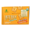 Organic Bite Size Crackers - Cheddar Cheese - Case of 4 - 1 oz..