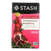 Stash Tea Pomegranate Raspberry Green Tea with Matcha - 18 Tea Bags - Case of 6 HGR 0814996