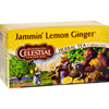 Celestial Seasonings Herbal Tea - Jammin Lemon Ginger - Caffeine Free - Case of 6 - 20 Bags HGR 1140540