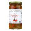 Jeff's Natural Hot Cherry Pepper - Hot Cherry Pepper - Case of 6 - 12 oz.. HGR 1142520