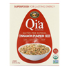 Nature's Path Organic QiA Superfood Hot Oatmeal - Cinnamon Pumpkin Seed - Case of 6 - 8 oz.. HGR 1612274