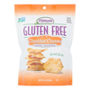 Gluten Free Baked Crackers - Cheddar Cheese - Case of 12 - 4.5 oz..