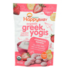 Happyyogis Yogurt Snacks - Organic - Freeze-Dried - Greek - Babies and Toddlers - Strawberry Banana - 1 oz.. - case of 8 HGR 1624808