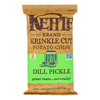 Kettle Brand Krinkle Cut Potato Chips - Dill Pickle - Case of 15 - 5 oz.. HGR 1715028