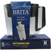Brita SoHo Pitcher Water Filtration System - Black - Case of 2 HGR 1734193