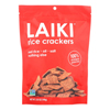 Laiki Red Rice Crackers - Case of 8 - 3.5 oz.. HGR 1794791