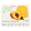 Simply Delish Jel Dessert - Peach - Case of 6 - 1.6 oz.. HGR2030294