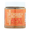 Julie's Real Cashew Butter - Coconut Vanilla Bean - Case of 6 - 9 oz.. HGR 2075828