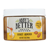 Abby's Better Nut Butter Honey Almond Nut Butter - Case of 6 - 12 oz.. HGR 2086858