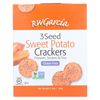 R. W. Garcia 3 Seed Sweet Potato Crackers - Case of 6 - 6.5 oz. HGR 2145647