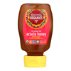 Heavenly Organics Honey - 100% Organic Raw Acacia Squeeze Honey - Case of 6 - 12 oz.. HGR 2300838