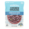 A Dozen Cousins Ready to Eat Beans - Cuban Black - Case of 6 - 10 oz.. HGR 2370609