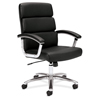 HON basyx™ VL103 Executive Mid-Back Leather Chair BSXVL103SB11