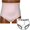 Options Ladies' Basic with Built-In Barrier/Support, Soft Pink, Left Stoma, Small 4-5, Hips 33