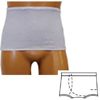 Options Ostomy Support Barrier Mens Wrap/Brief with Open Crotch and Built-in Ostomy Barrier/Support Gray, Right-Side Stoma, Medium 36-38, 1/EA IND 8093206MR-EA