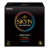 Sxwell Lifestyles SKYN Polyisoprene Condom Selection, 24 Count, 24/PK IND ANS27124-PK