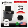 Innovera Innovera Remanufactured LC41BK Ink, 500 Page-Yield, Black IVR 20041