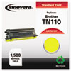 Innovera Innovera Remanufactured TN110Y Toner, 1500 Page-Yield, Yellow IVR TN110Y