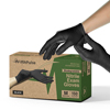 FifthPulse Biodegradable Disposable Nitrile Gloves, 3 Mil Medical Exam Gloves, Medium, Black, 150/BX JEGFMN100540