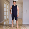 KCK Industries 4Care™ Unisex Bodysuit with Short Legs and a Zippered-Back and Crotch KCK 2050281XL