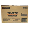 Mita Kyocera TK827K Toner, 15,000 Page-Yield, Black KYO TK827K