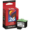 Lexmark Lexmark 10N0026 Ink, 290 Page-Yield, Tri-Color LEX 10N0026