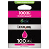 Lexmark Lexmark 14N1070 (100XL) High-Yield Ink, 600 Page-Yield, Magenta LEX 14N1070
