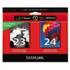 Lexmark Lexmark 18C1571 Ink, 2/Pack, Black; Tri-Color LEX 18C1571