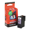 Lexmark Lexmark 18Y0143 Ink, 500 Page-Yield, Tri-Color LEX 18Y0143