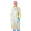 Medline Medium-Weight Protective Gowns, Yellow, Regular/Large MED CRI4010CF