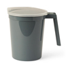 Medline Non-Insulated Plastic Pitchers, Graphite, 32.000 OZ, 1/EA MED DYND80535H