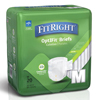 Medline FitRight Extra Cloth-Like Adult Incontinence Briefs, Size M, for Waist Size 32-42, 80 EA/CS MED FITEXTRAMD