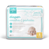 Medline Disposable Baby Diapers, White, Sizes N-7, Newborn 41+ Lbs MED MBD2001