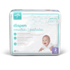 Medline Disposable Baby Diapers, White, Sizes N-7, Newborn 41+ Lbs MED MBD2002Z