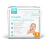 Medline Disposable Baby Diapers, White, Sizes N-7, Newborn 41+ Lbs MED MBD2003