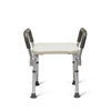 Medline Knockdown Bath Bench with Arms, White, 1 EA MED MDS89740RWAH
