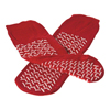 Medline Double-Tread Fall Prevention Patient Slippers, Red, One Size Fits Most, 1/PR MED MDT211218RH